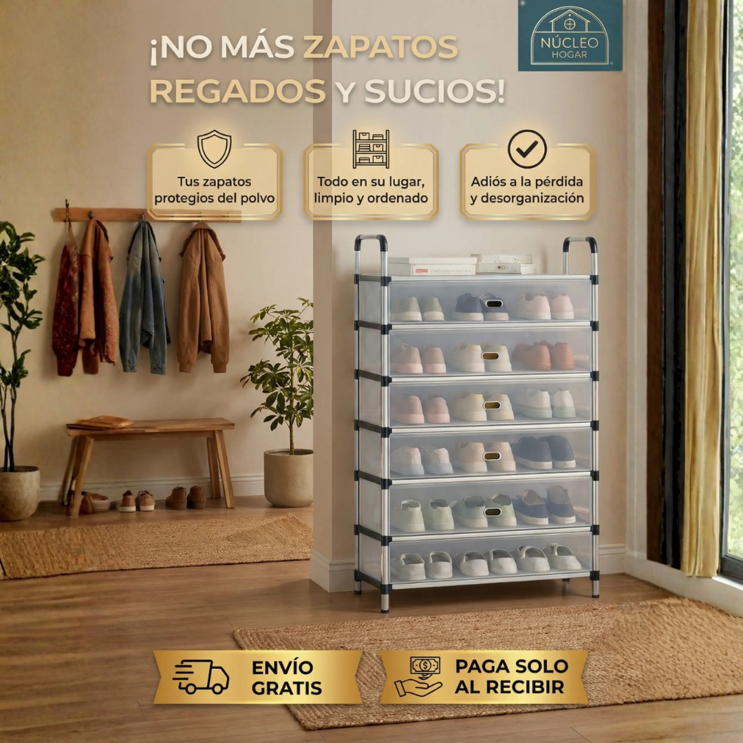 Ordena tu hogar, respira tranquiliad con este Zapatero de 6 niveles.